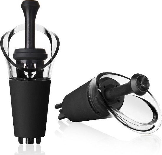 Vacu Vin Zestaw 2 Korków Próżniowych z Nalewakiem do Wina Vacu Vin uniwersalny