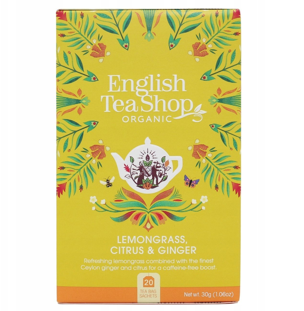 English Tea English Tea Shop, Herbata Lemongrass, Ginger & Citrus, 20 saszetek