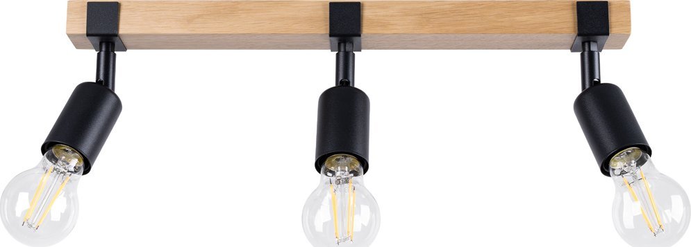 Lampa sufitowa Sollux Lighting SOLLUX Plafon ZUCA 3 czarny 3 x E27 SL.1297