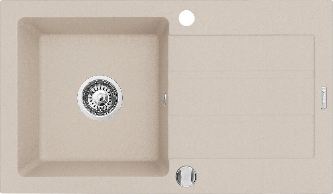 Zlewozmywak Pyramis Zlewozmywak granitowy Next 76x44 1B1D Beż
