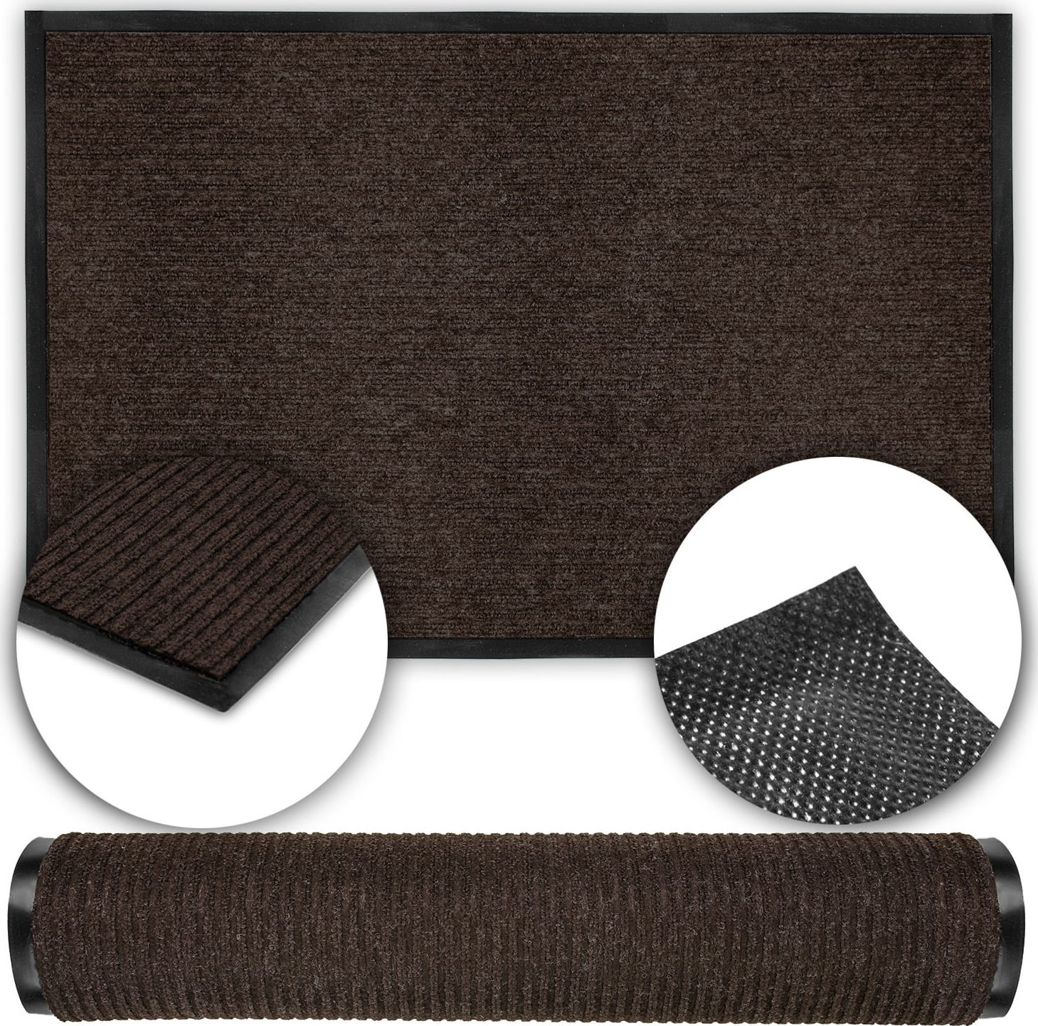 ZOLTA Wycieraczka pod drzwi Guma Antypoślizgowa 120x80cm