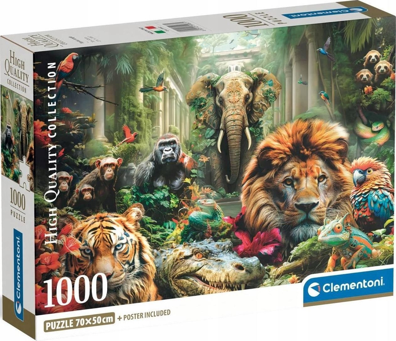Clementoni Puzzle Compact Mistyczna Dżungla 1000 elementów (39987)