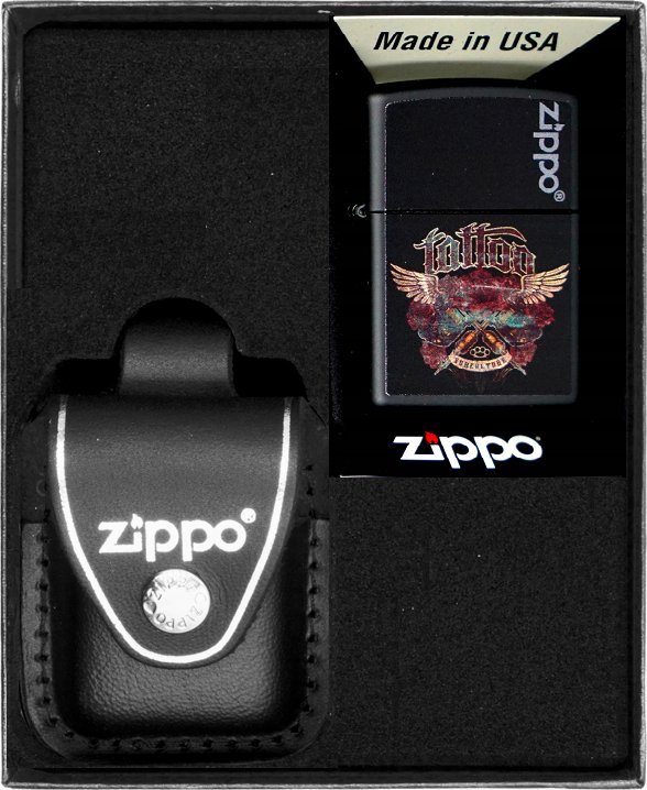 Zestaw ZIPPO Zapalniczka TATTOO Prezentowy No3