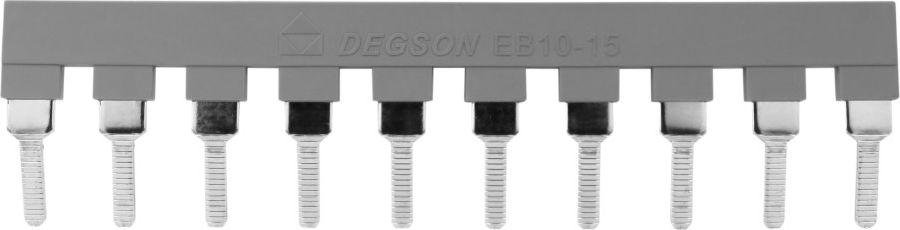 Degson Mostek wtykowy 10-torowy EB 10-15 do złączek szynowych PC35 DGN 3541