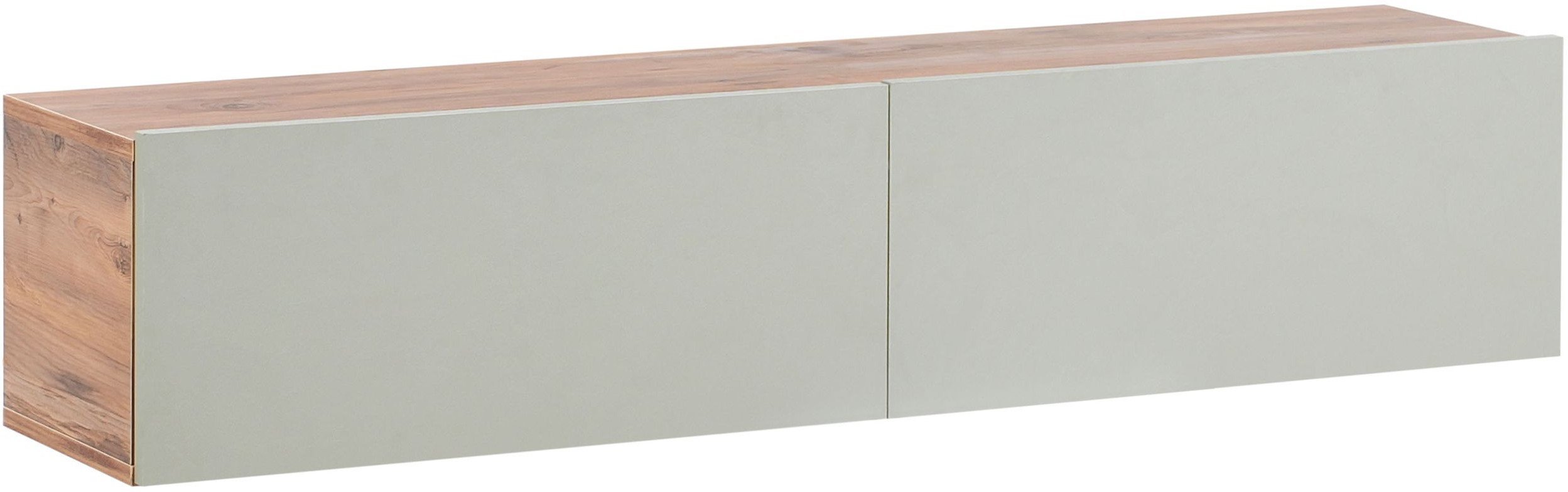 Wisząca szafka RTV GLADSTONE Jasnozielony