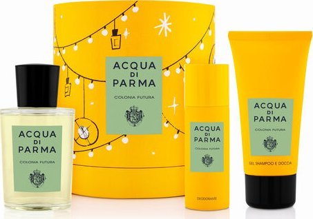 Acqua Di Parma Set Acqua di Parma: Colonia Futura, Anti-Sweat, Deodorant Spray, For Men, 75 ml + Colonia Futura, Shower Gel & Shampoo 2-In-1, 75 ml +