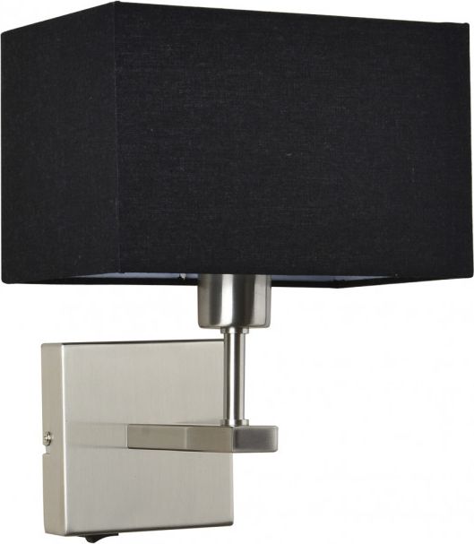 Kinkiet Italux Kinkiet czarny Italux Norte hotelowy WL-1122-1-A-SN-RC-BL