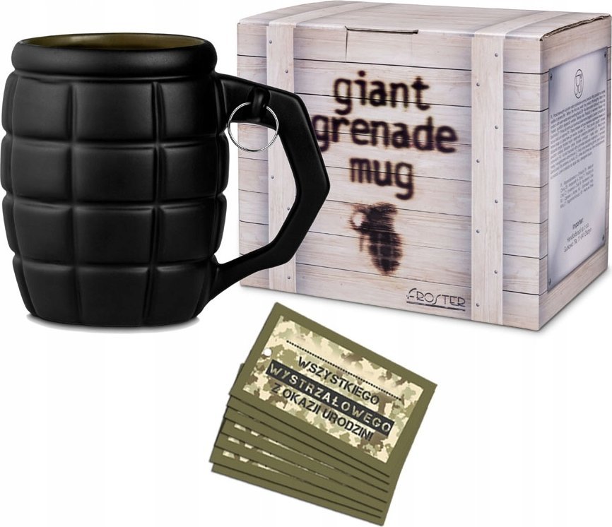 Handlosfera Gigantyczny Kubek Granat Czarny jak kufel do piwa