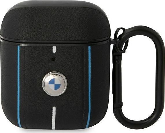 BMW BMW BMA222RVSK AirPods 1/2 cover czarny/black Leather Color Lines