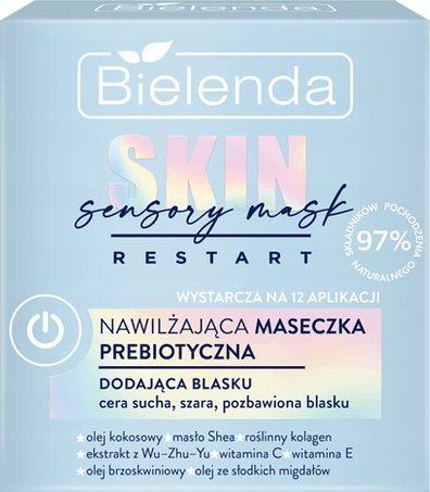 Bielenda Bielenda Skin Restart Sensory Mask Nawilżająca Maseczka prebiotyczna dodająca blasku 50ml