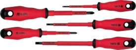 Yato Zestaw wkrętaków izolowanych PŁ 3-5,5mm PH1-PH2 5szt. 1000V (YT-2827)