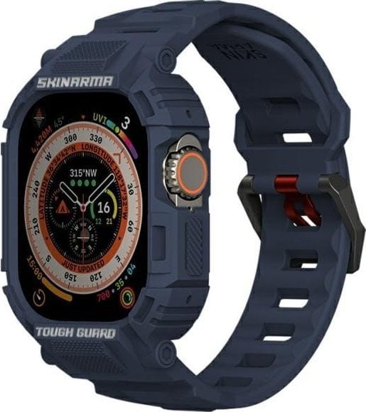 Skinarma pasek+etui Mecha 2in1 Apple Watch 49mm granatowy/navy