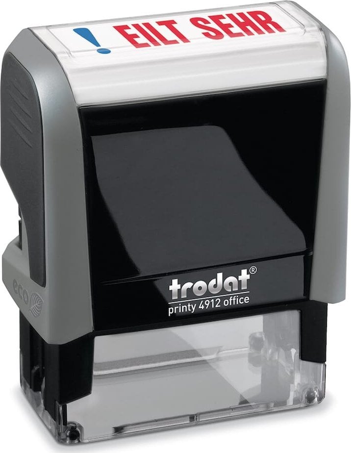 Trodat trodat Officestempel Printy 4.0 grau "EILT SEHR" 4912