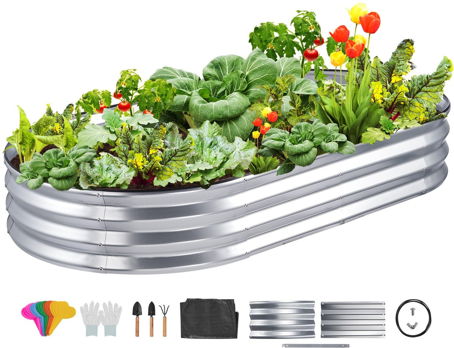 Grządka ogrodowa rabata duża warzywniak skrzynka z warzywami 182, x92,5cm