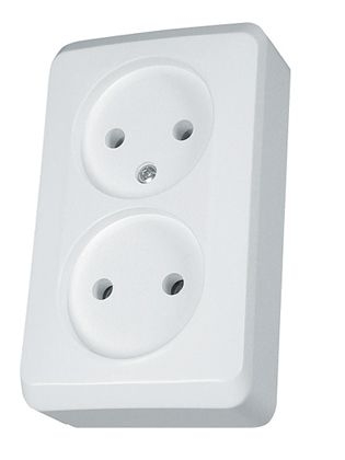 Schneider Electric Gniazdo 2-krotne b/u 16A IP20 białe GWN-220P - WDE001040