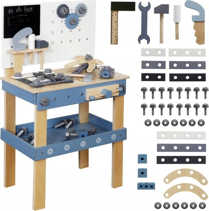 Duży Drewniany Warsztat Zestaw Narzędzi dla Dzieci ZA5486