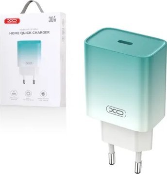 Ładowarka XO Ładowarka XO CE18 PD 30W 1x USB-C niebiesko-biała