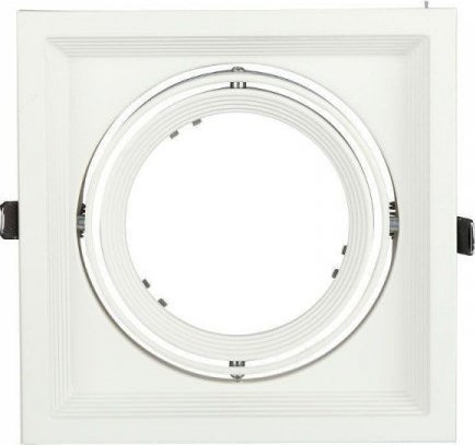 V-TAC Oprawa Sufitowa Wpuszczana 1xAR111 G53 Biała V-TAC VT-7221