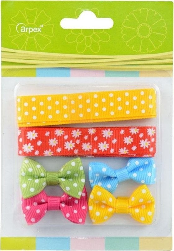 Arpex Zestaw do zdobienia - wstążki + kokardki