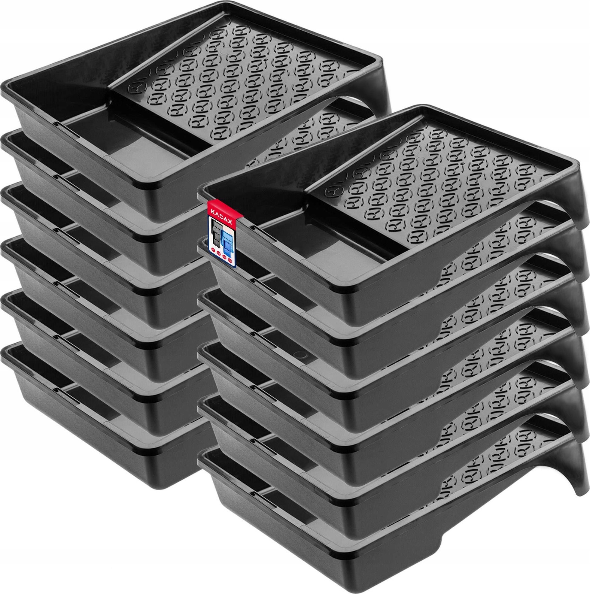 Kadax Kuweta Malarska Duża Do Wałka Farby Czarna 12szt