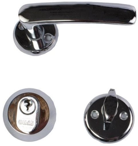 Protectus exterior door lock and handle set