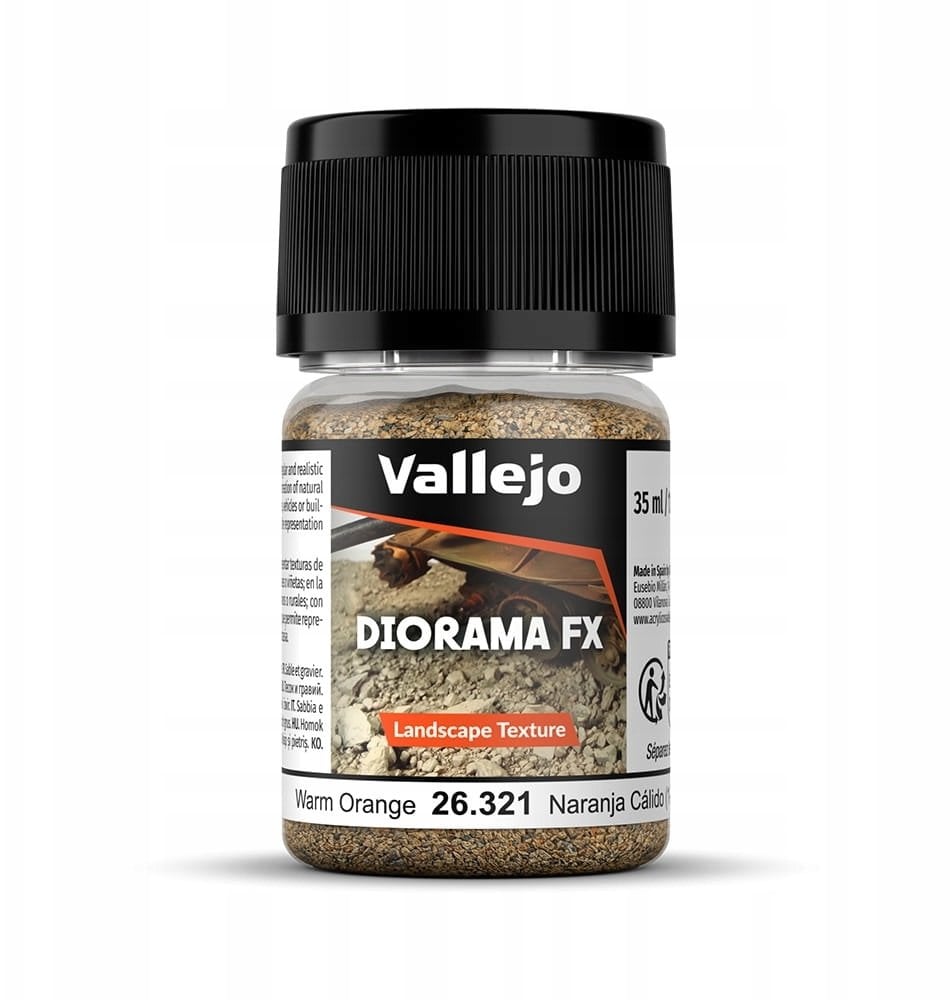 Vallejo: 26.319 - Diorama FX - Landscape Textures - Warm Orange (2-5 mm)