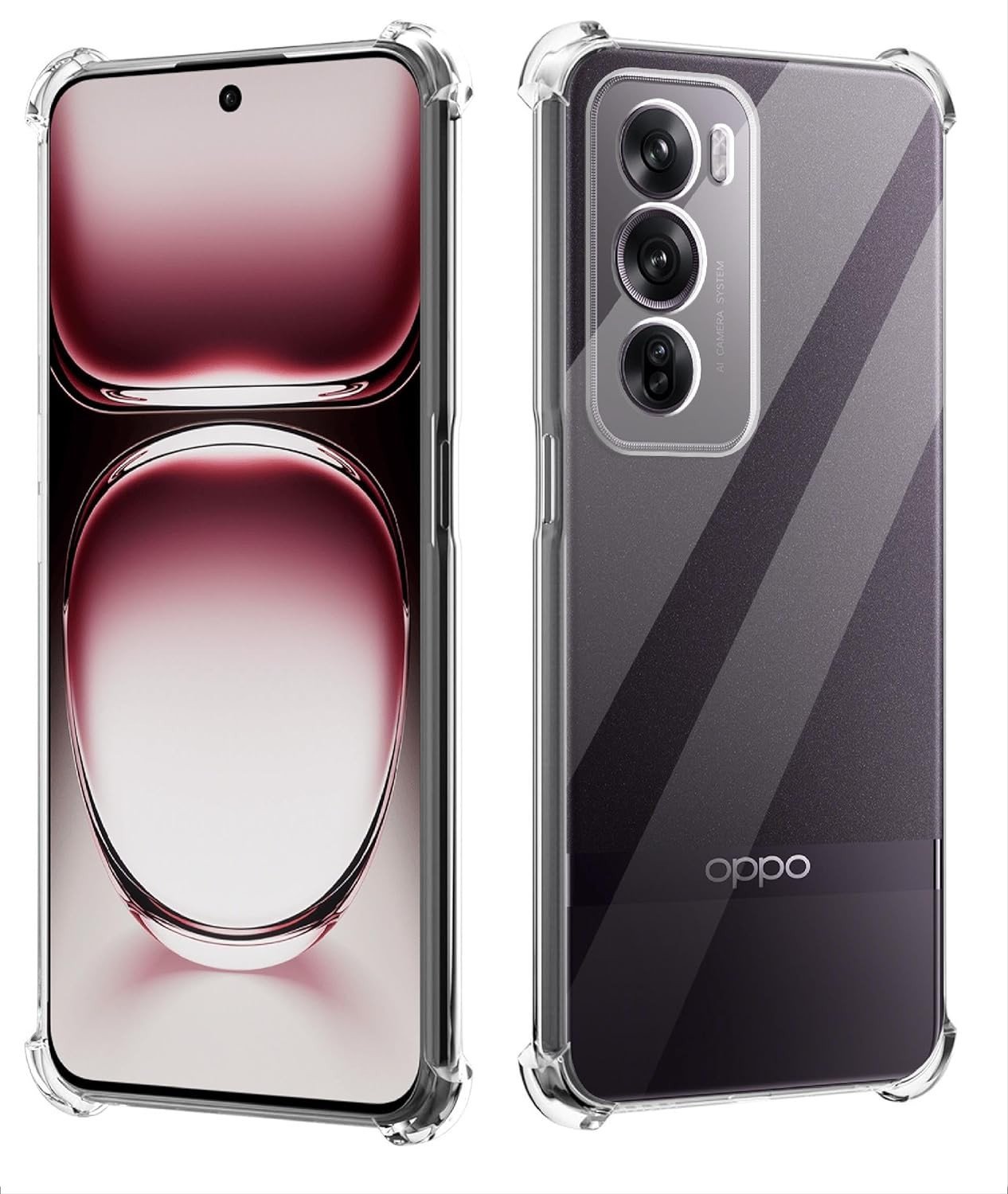 Etui Supero Flexair Pro do Oppo Reno 12, przezroczyste
