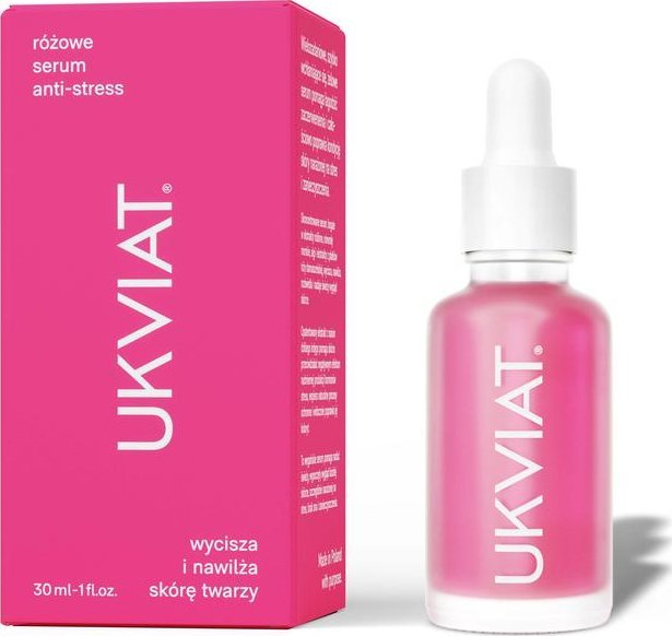 UKVIAT UKVIAT_Rózowe serum Anti-stress wycisza i nawilża skórę twarzy 30ml