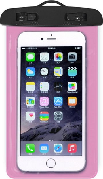 Mobilari OPASKA ETUI NA RAMIĘ DO BIEGANIA TELEFON 5,5" CZARNA RÓŻOWY