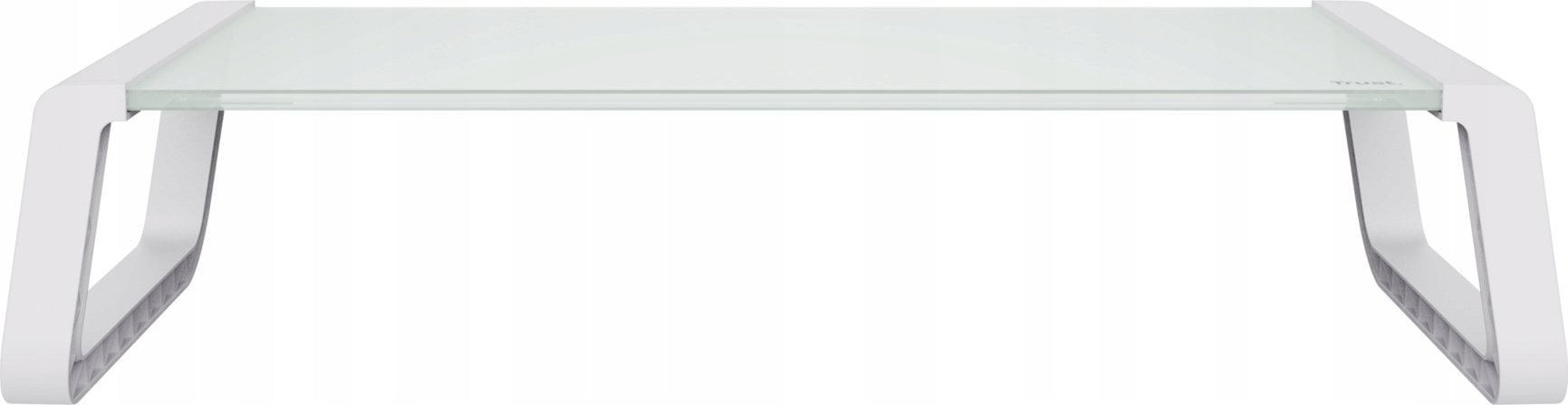 Trust Podstawka pod monitor MONTA GLASS biała