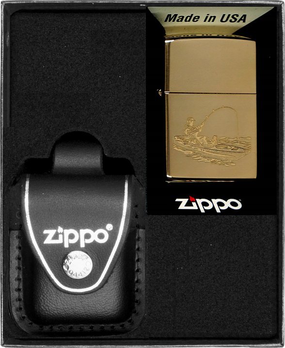 Zestaw ZIPPO Zapalniczka FISHING DESIGN 2 Prezentowy No3