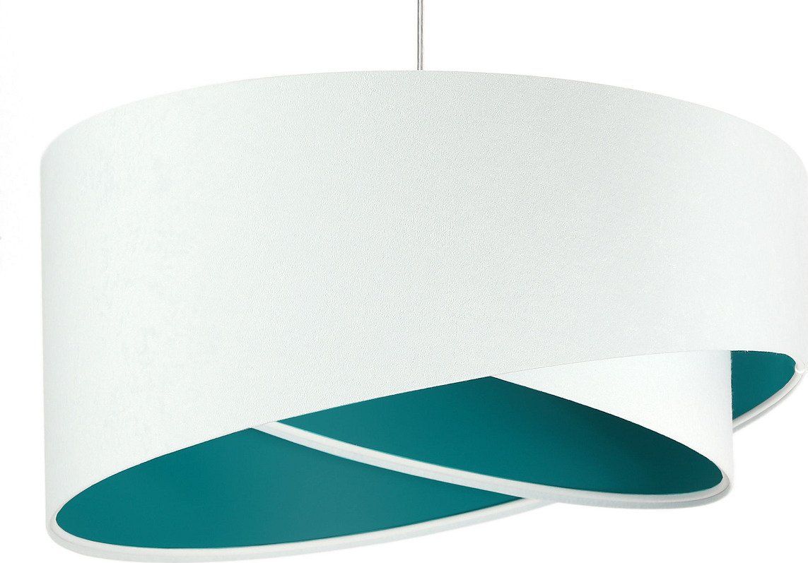Lampa wisząca BPS KONCEPT Lampa wisząca GEMSTONE WHITE biała/turkusowa