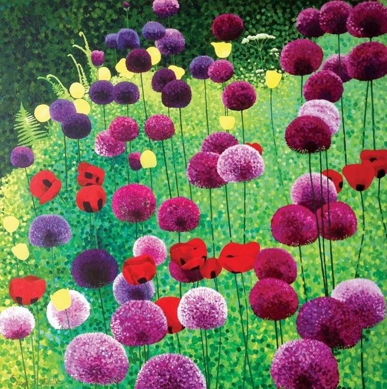 Susan Entwistle Karnet z kopertą Czosnek i mak