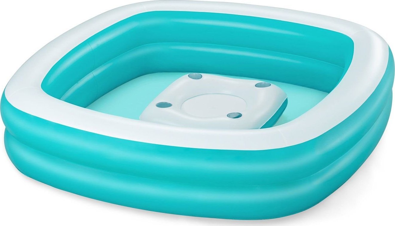 Bestway Basen dmuchany, kwadratowy, Bestway, 218x218x48 cm, niebieski