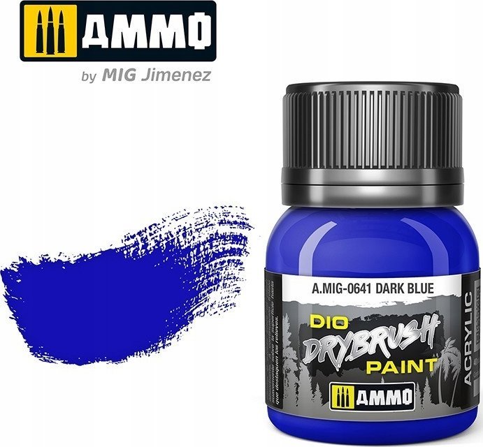 Vallejo Ammo: DIO Drybrush - Dark Blue