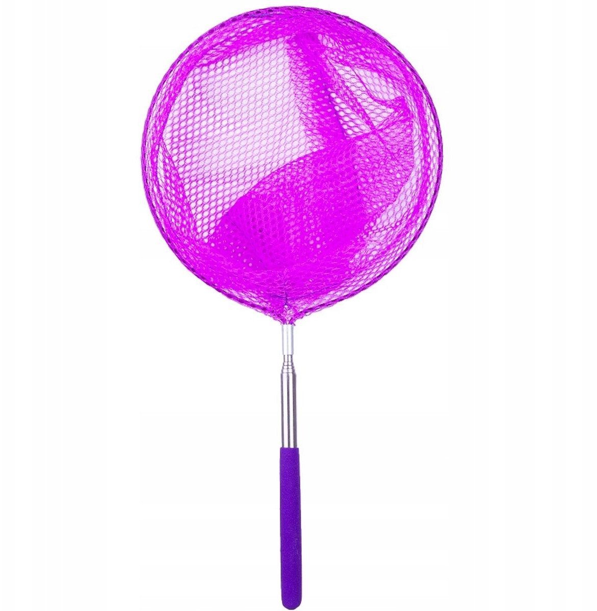 SIATKA NA MOTYLE OWADY SKŁADANA TELESKOPOWA 37-85CM FIOLETOWA