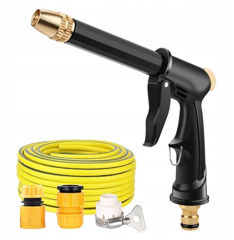 MYJKA Ciśnieniowa BEZ ZASILANIA 10-15bar ZESTAW 5 metrów ZŁĄCZKI OGRODOWA