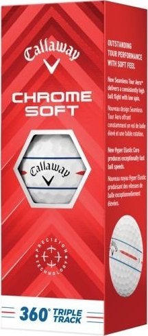 CALLAWAY morele Piłki golfowe CALLAWAY CHROME SOFT 2024 (białe, 360 TripleTrack)