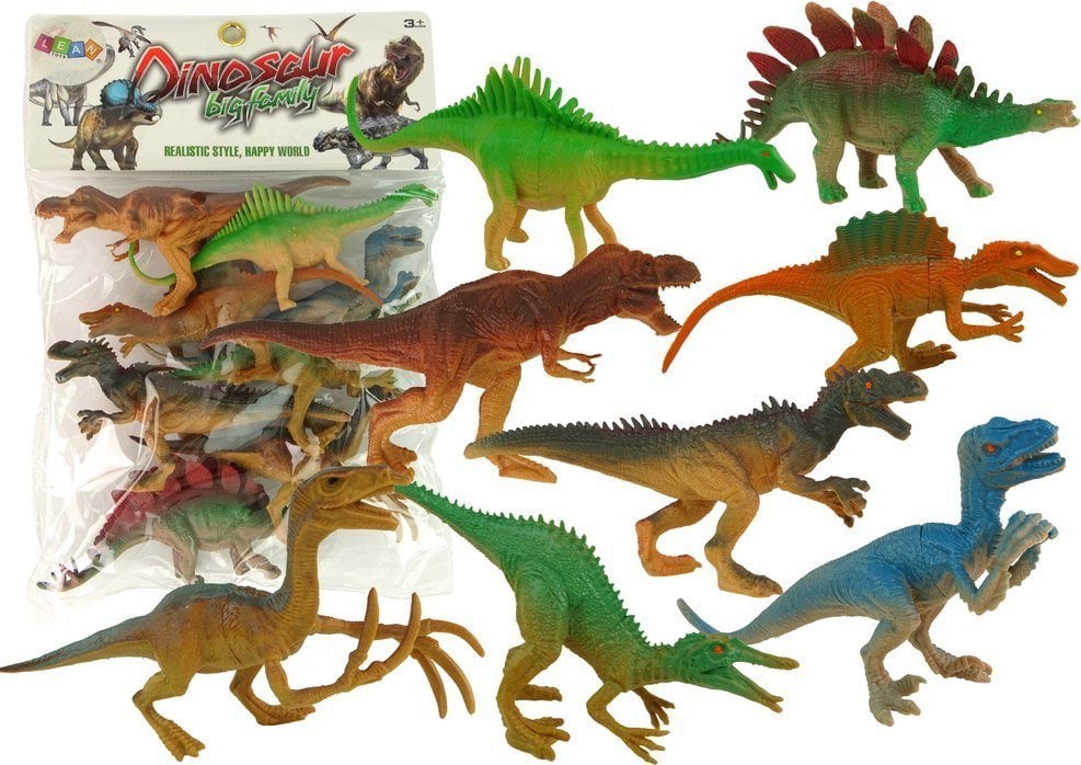 Figurka LeanToys Zestaw Figurek Dinozaury Park Zwierzęta 8 Szt.