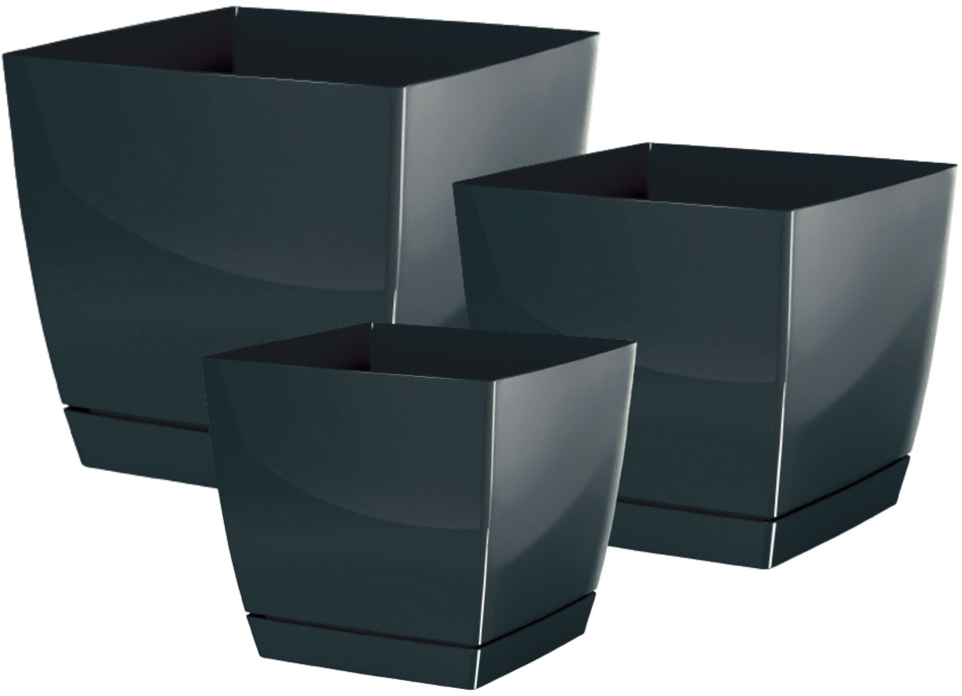 3szt. Doniczka COUBI DUKP Kwietnik + podstawka