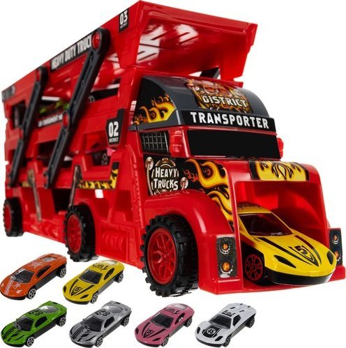 Kruzzel Zestaw ciężarówka TIR z 6 autami 22515
