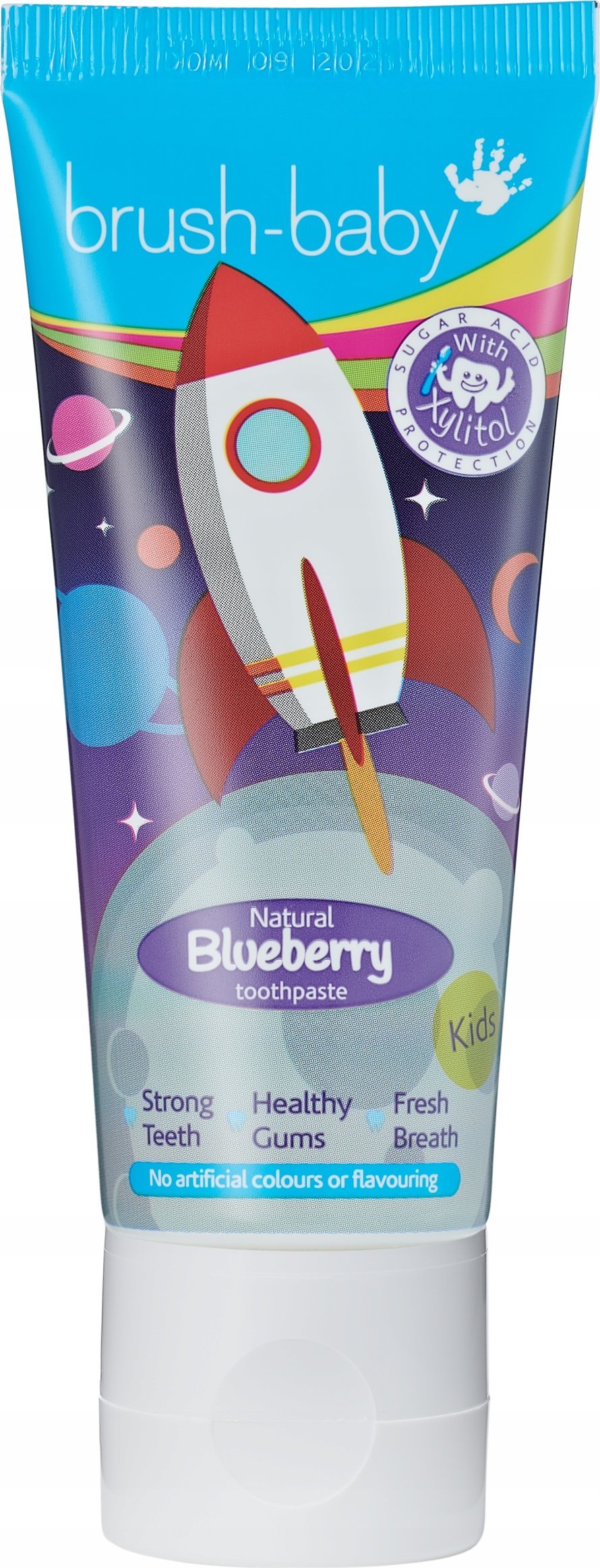 BRUSH BABY_Rocket pasta do zębów dla dzieci od 3 lat Blueberry 50ml