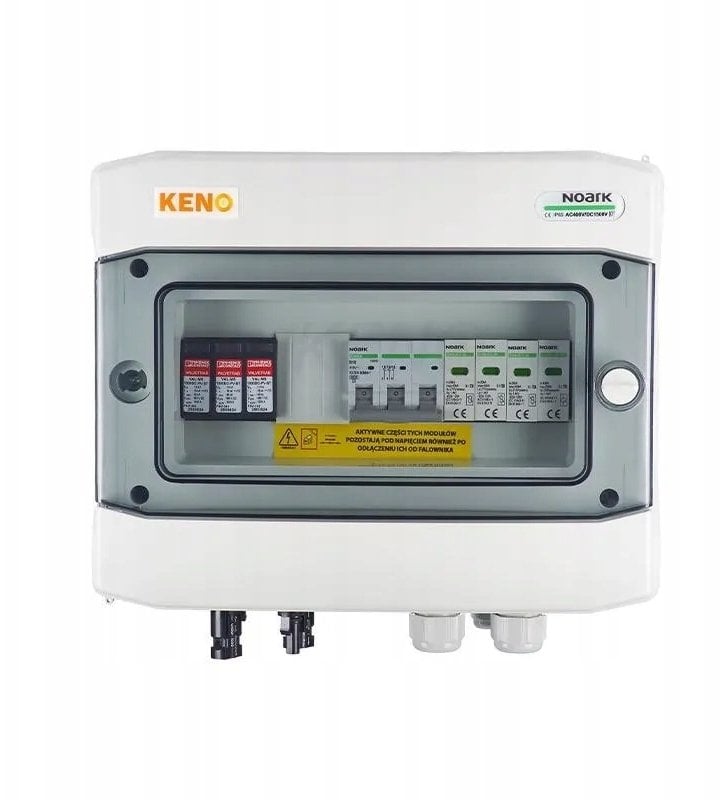 Skrzynka przyłączeniowa z ogranicznikiem przepięć DC+AC, 1000V, typ 2, 1x łańcuch PV, 1x MPPT // ogranicznik AC typu SH-75 DCAC