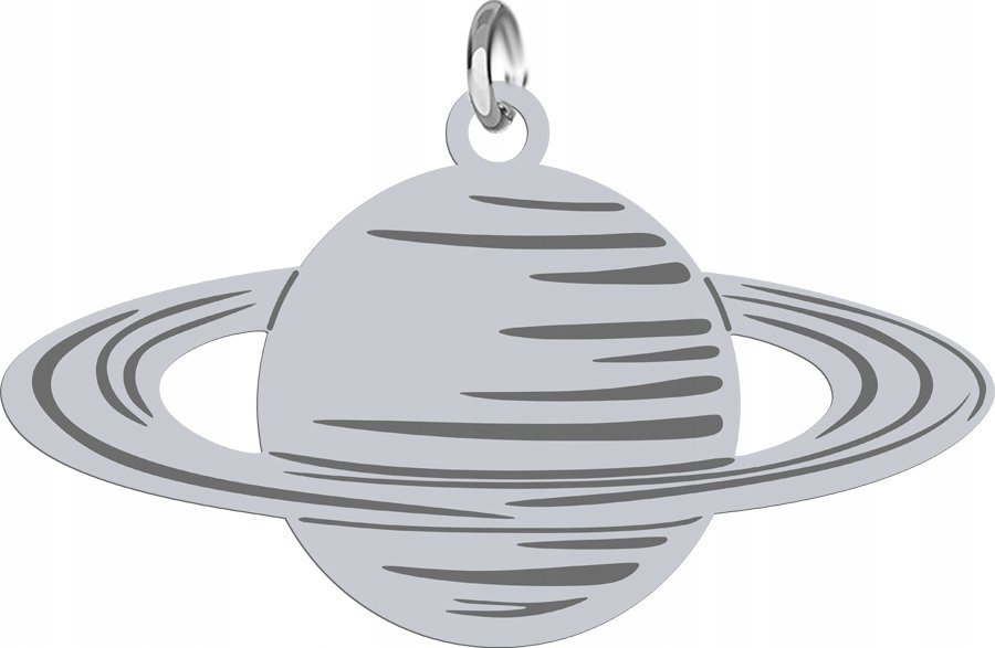 Radziszewska Jewellery Zawieszka Srebrna z Planetą SREBRO 925 Prezent Biżuteria GRAWER GRATIS