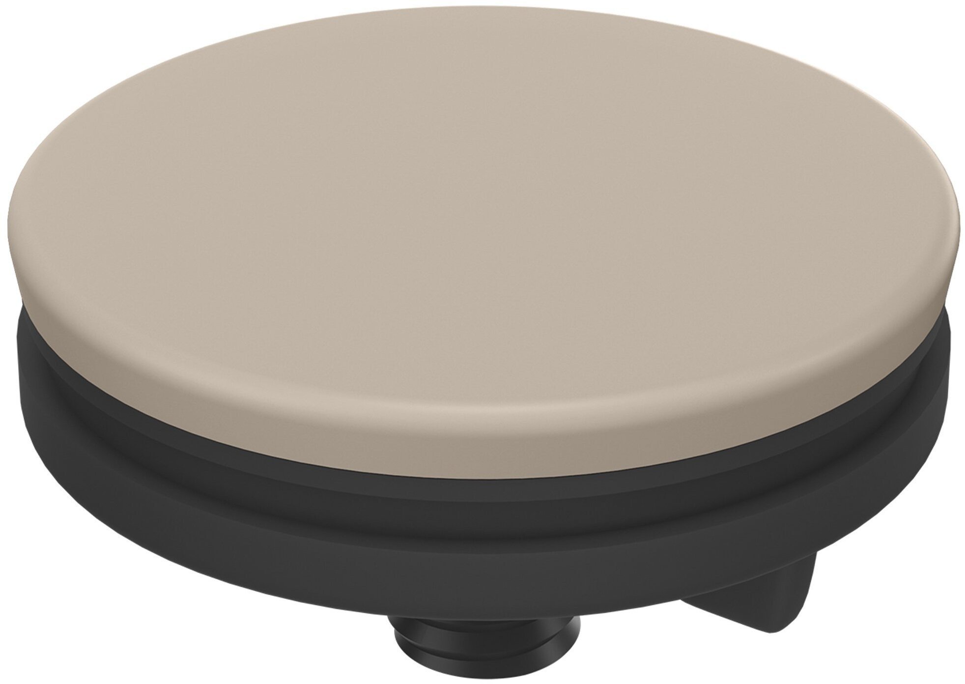 Zaślepka do otworu pod baterię/dozownik SZARA silver stone O 44 mm