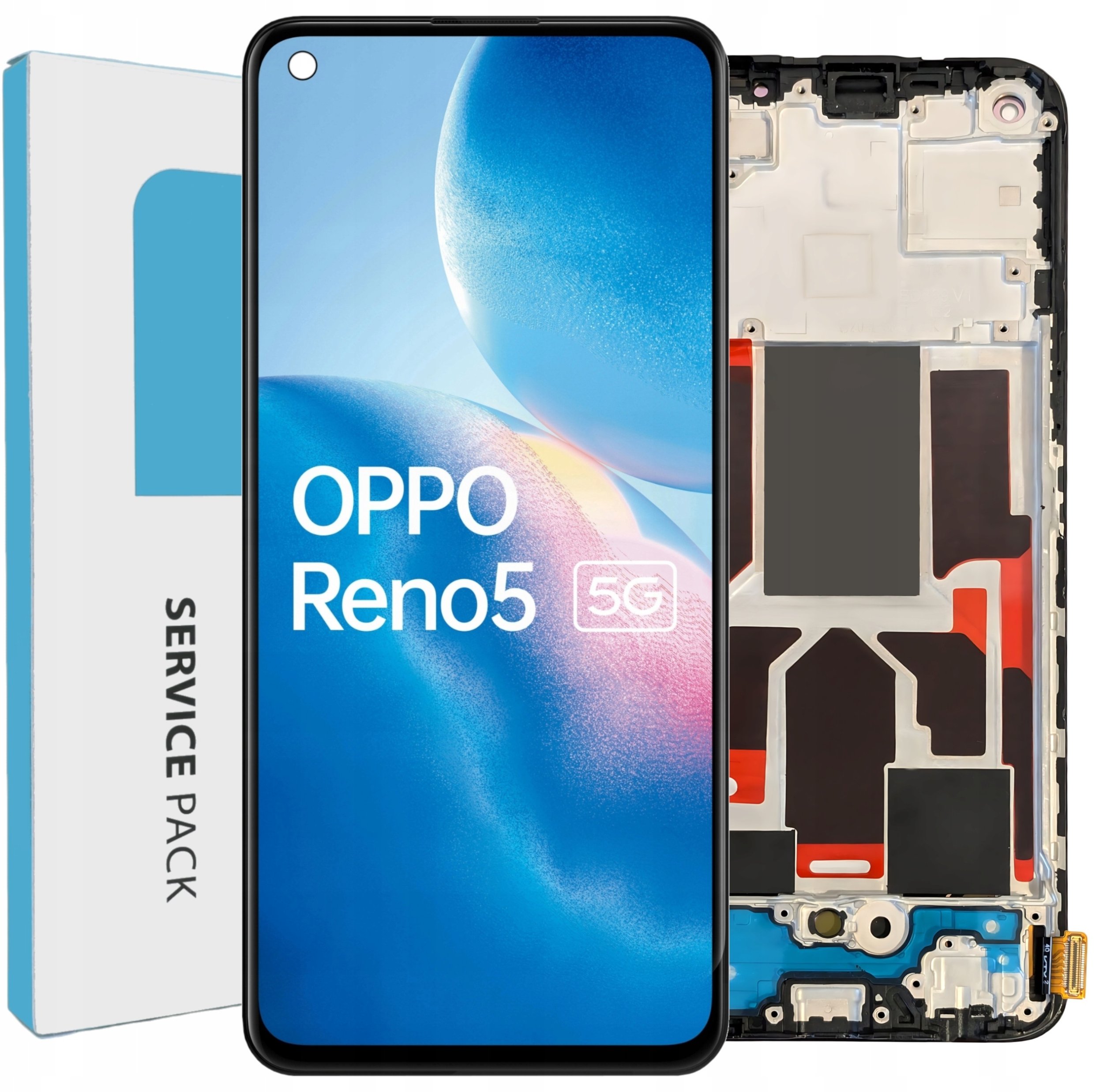 Wyświetlacz do Oppo Reno5 5G Ramka OLED Ekran LCD Oryginał Zila CPH2145 (5904858343027)