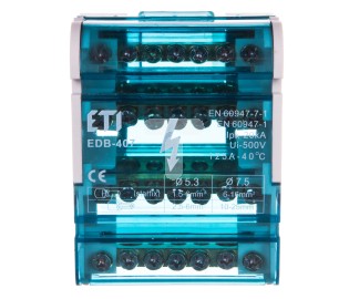 Eti-Polam Blok rozdzielczy 125A 4P 7-zaciskowy EDB-407