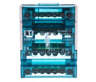 Eti-Polam Blok rozdzielczy 125A 4P 7-zaciskowy EDB-407