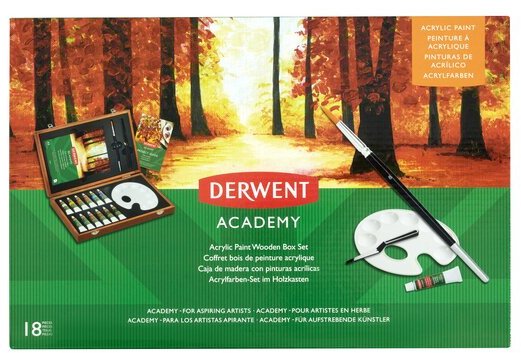 Zestaw Derwent Acrylic drew pude�ku 12