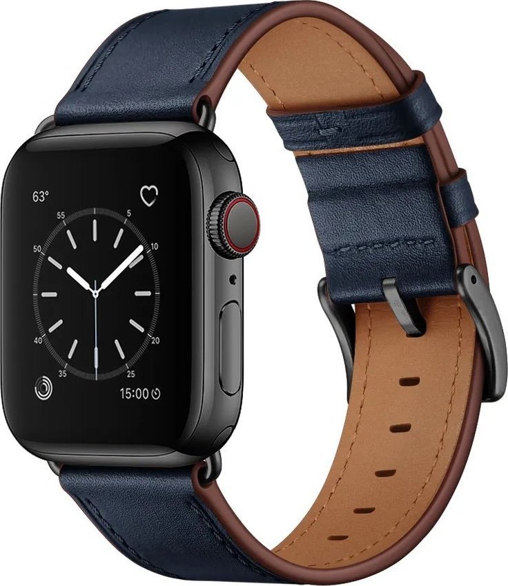 4TechGoods PASEK SKÓRZANY DO APPLE WATCH 5 6 7 8 SE 38 40 41